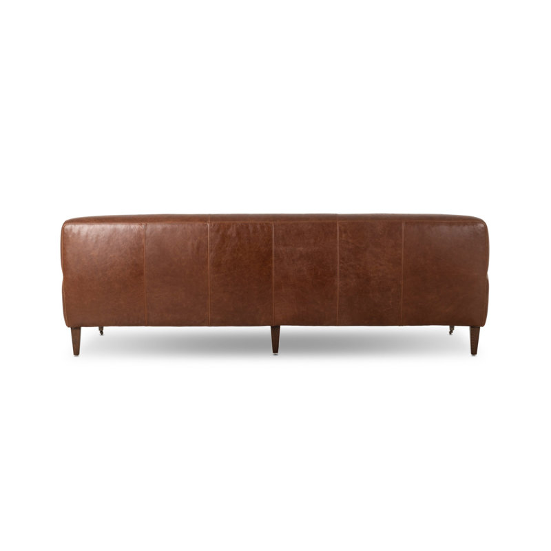 Kent Sofa, Dulane Mahogany Top Grain Leather