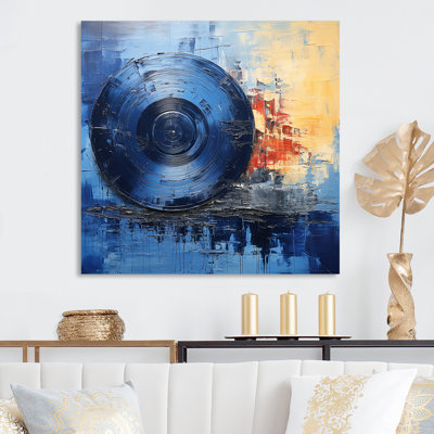 «Blue and Gold» vinyle disques 3 - disques vinyle, art mural en métal