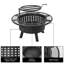 Elanah Round Steel Wood Burning Fire Pit