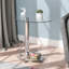 Miesville Glass Top C Table End Table