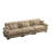 Extra Large 3 Seat Modern Velvet Sofa-1660487276