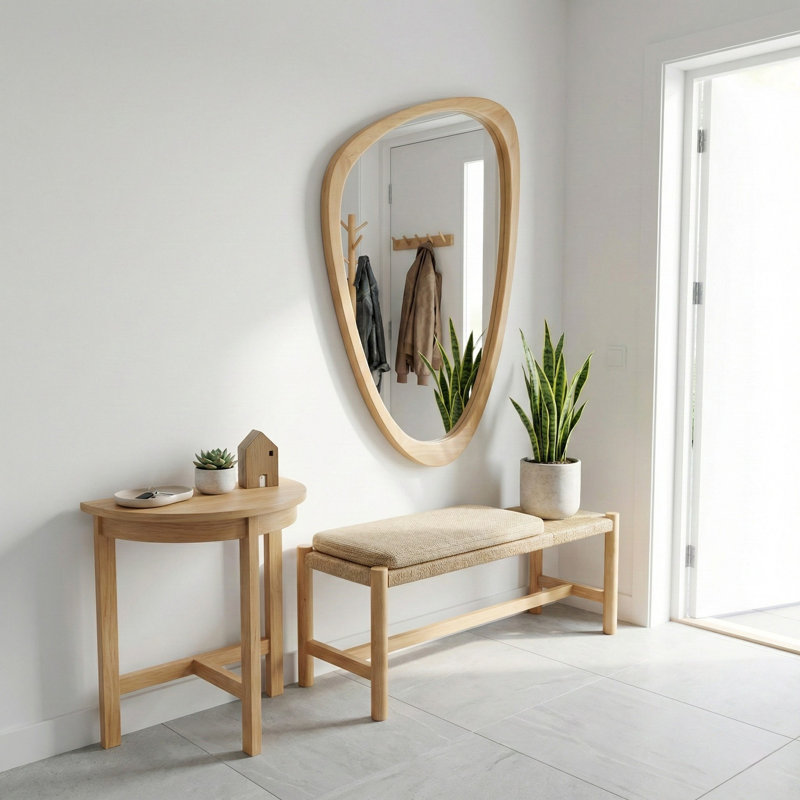 Miroir mural Modern, Chêne, L 24 po x H 36 po