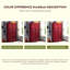 Armoire de rangement rouge de style cargo à 2 portes