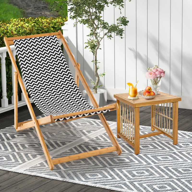 Chaise longue pliante Nysha