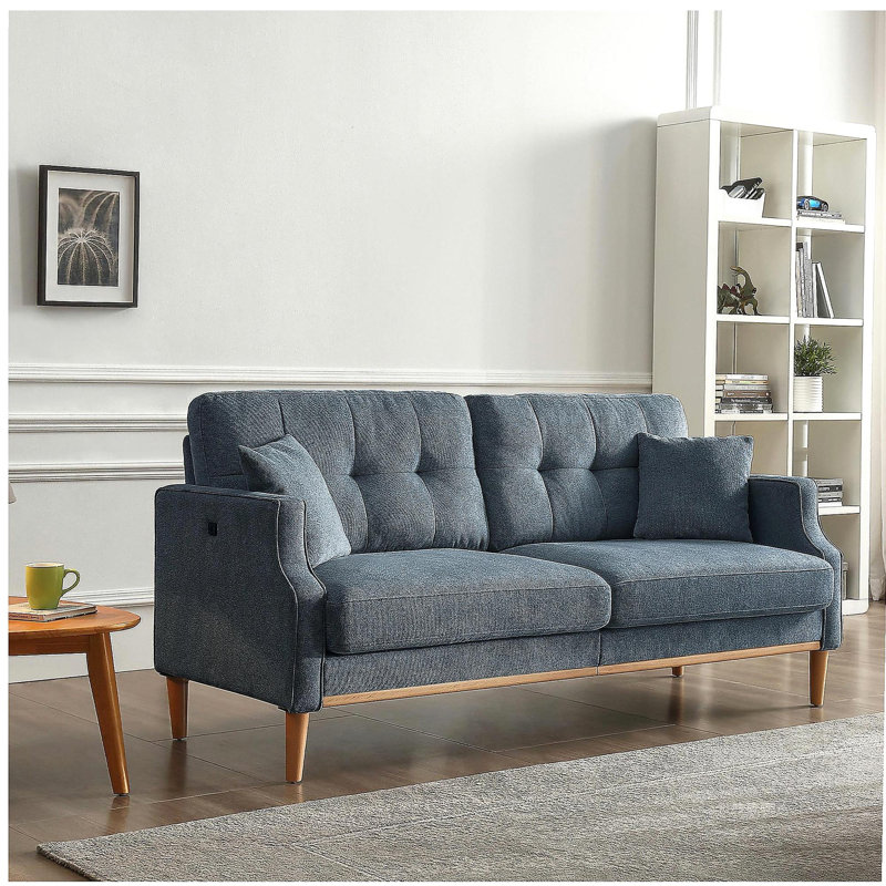 Canapé Living Space 3 places avec tissu imperméable, port de charge USB