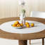 Ensembles de table de salle à manger simples ronds en bois massif brun-112375783