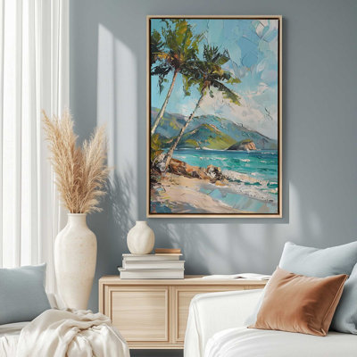 Seafoam Palms Canvas Art Print