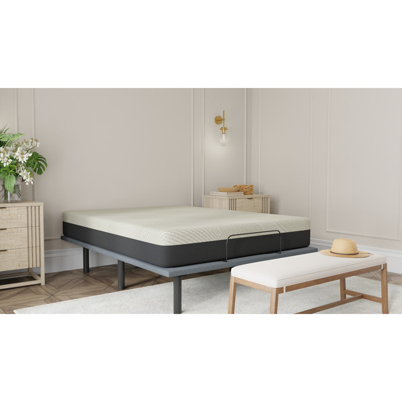 Matelas 10 po très grand confort et gel avec design respirant, refroidissement et faible transfert de mouvement pour soulager le transfert de la douleur, caractéristiques, housse de luxe amovible