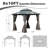 10 Ft. W x 8 Ft. D Aluminum Patio Gazebo with Overhang Slope-design Double Roof-115095278