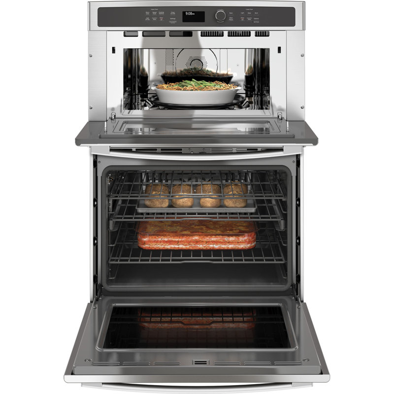 29.75" Self-Cleaning Convection Electric Wall Oven with Built-In Microwave