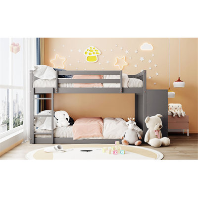 Versatile Bunk Bed with Abundant Storage for Family Comfort and Style, Perfect for Small Spaces and Growing Families. by Harriet Bee