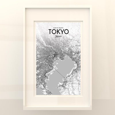 Carte de la ville de Tokyo, impression