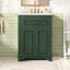 Meuble-lavabo 24 po avec lavabo en céramique intégré, armoire de salle de bain avec 2 portes, 1 tiroir basculant, meuble-lavabo simple pour petite et moyenne salle de bain, vert-1067613539