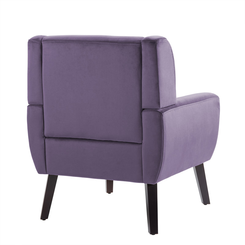Fauteuil Jaqueze, Velours mauve