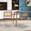 Chaise d'appoint rembourrée en rotin à dossier (ensemble de 2)-1594733234