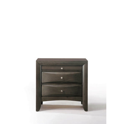 Gray Oak Finish Nightstand