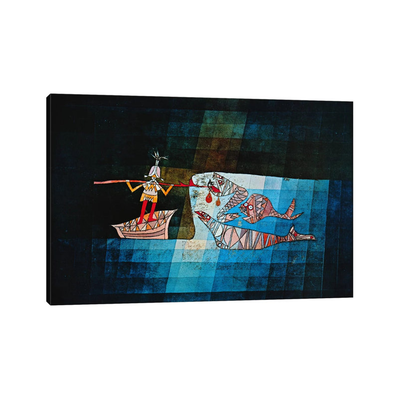 Sinbad The Sailor by Paul Klee - Wrapped Canvas Painting, 20.32 cm H x 30.48 cm W