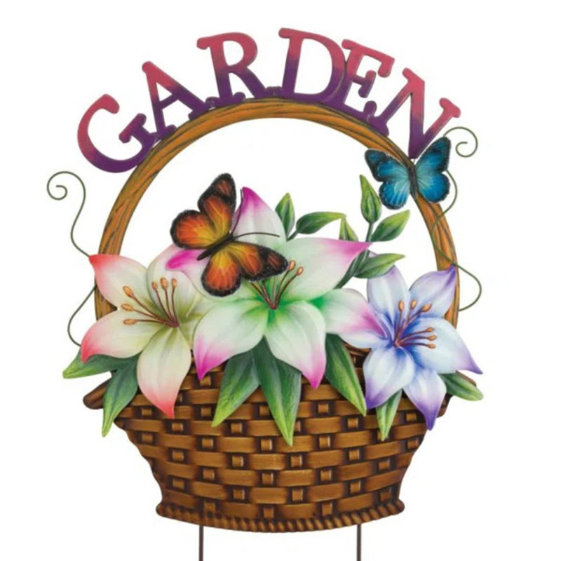 Panier à fleurs, Jardin