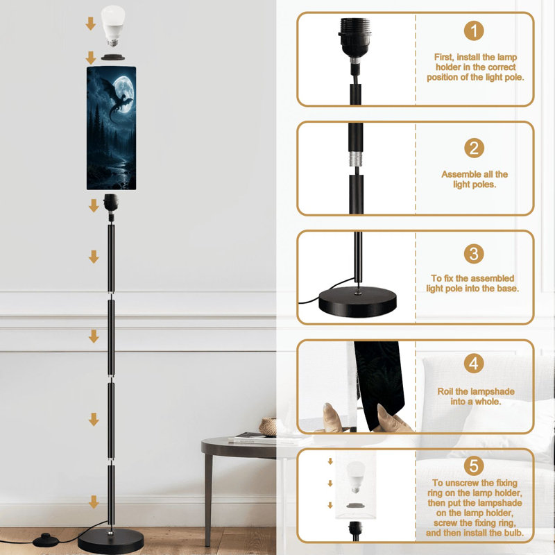 Lampe sur pied Dragon Night