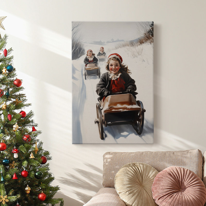 Art des Fêtes de Noël - Toile tendue avec châssis - Série 2-CCL, H 48 po x l 32 po