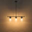 Luminaire suspendu moderne à 3 lumières pour îlot de cuisine avec hauteur de suspension réglable