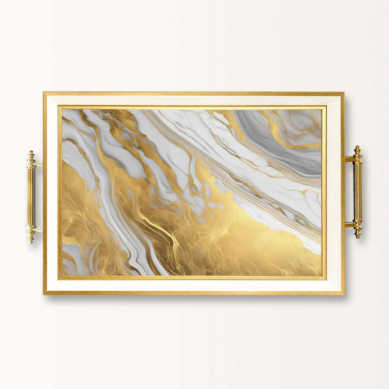 Elegant Glass Serving Tray, 19.7 x 11.4 x 1.4 inches | 100% High-Quality Glass | Perfect for Entertaining & Serving | Stylish and Functional Design for Home & Parties | Durable and Easy to Clean