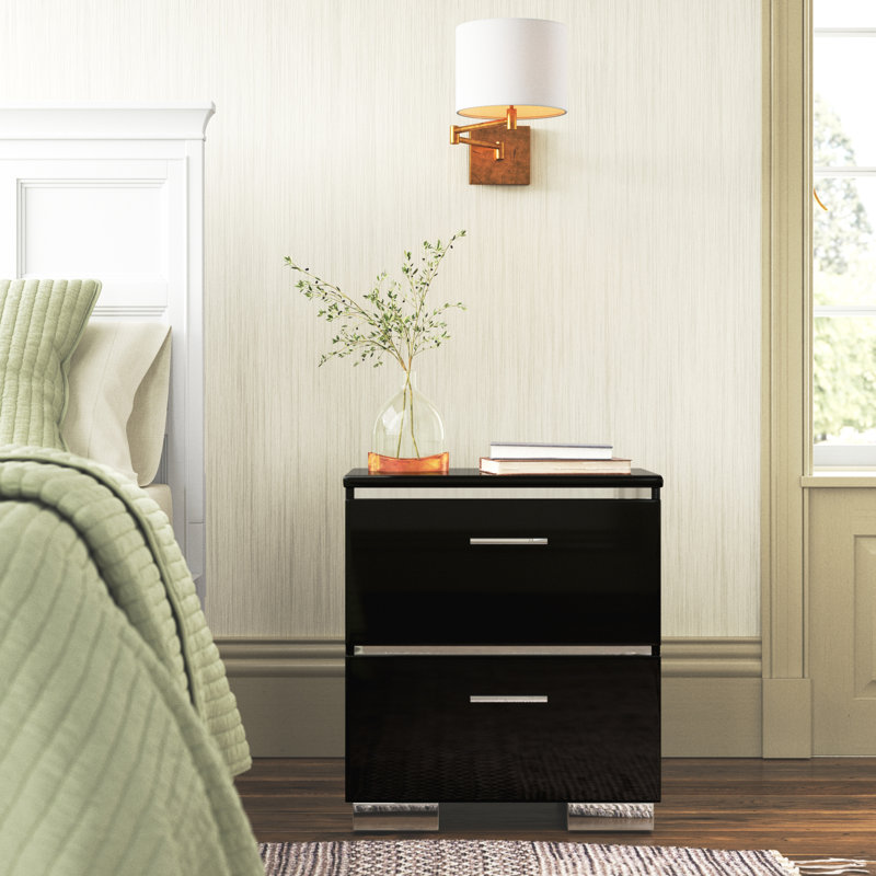 Arosh 23'' W Solid Wood Nightstand