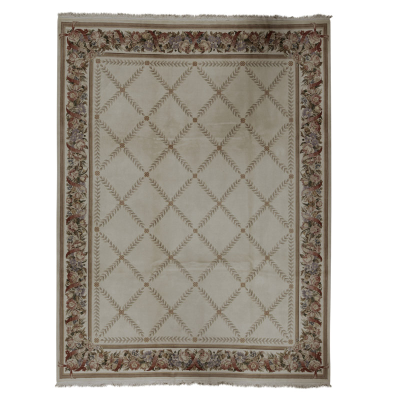 Tapis rectangulaire noué à la main