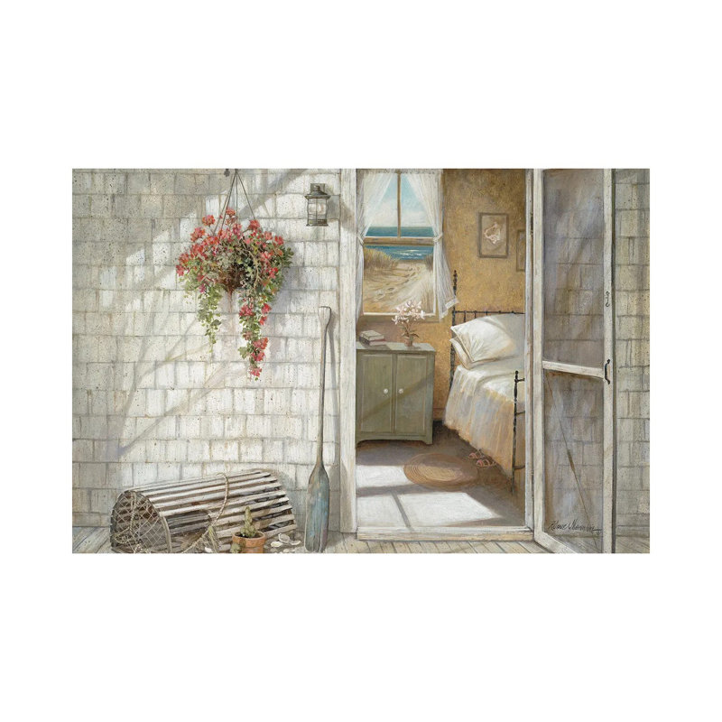 «Beach Treasures» par Ruane Manning - reproduction d'art, H 32 po x l 48 po x P 1,5 po, Toile tendue, Aucun mat