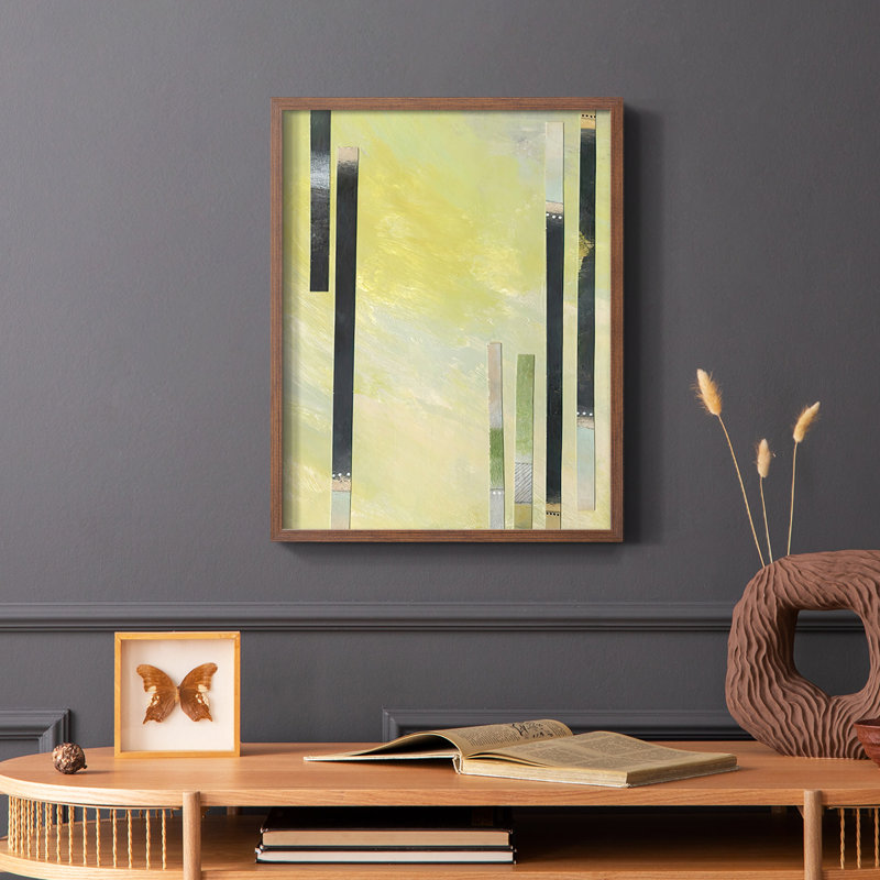 Neutral Assemblage I, reproduction encadrée - bois massif, H 28 po x l 22 po, Brun