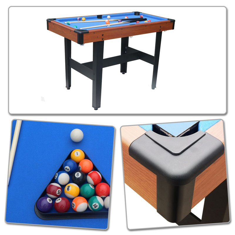 Modern and easy to use multifunctional game table with billiard table and table tennis, hockey table with metal legs for home, lounge, recreation room