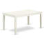 L'ensemble de salle à manger 6 pièces contient une table de salle à manger rectangulaire et 4 chaises de cuisine avec banc, 36 po x 60 po, lin blanc-346176186-287727140-287727162