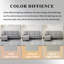 Celis Beige Mix Grey Linen Fabric L-shaped Corner Sofa with Chaise Lounge – 3-Seater Sofa, Plastic Legs-22493938