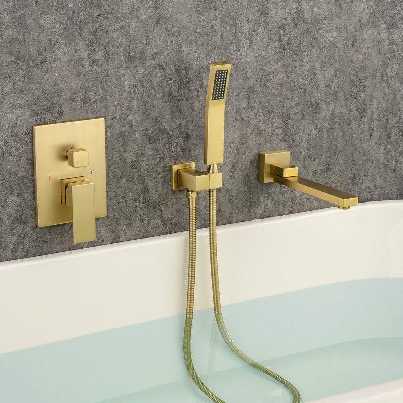 All-In-One Kit with Rough in-Valve, Brushed Golden