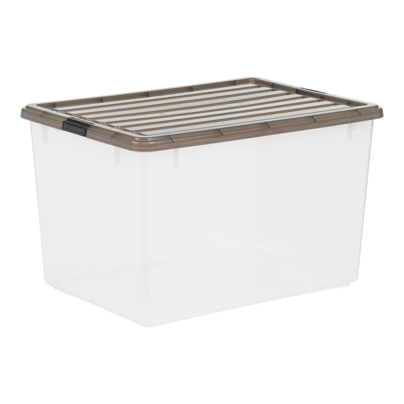 Stack and Pull Plastic Storage Bin