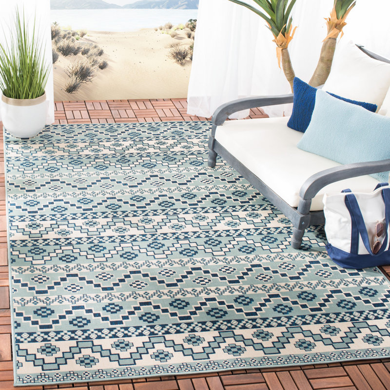 Tapis intérieur / extérieur Northpoint Veranda, Rectangle 6 pi 7 po x 9 pi 6 po