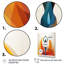 «Orange Black Yoga Harmony II», reproduction sur toile encadrée-908883064-908883067