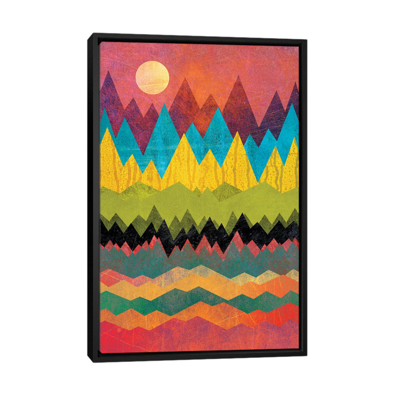 « rouille planet », impression sur toile tendue, H 26 po x l 18 po x P 1,5 po, Toile avec cadre noir, Pas de tapis