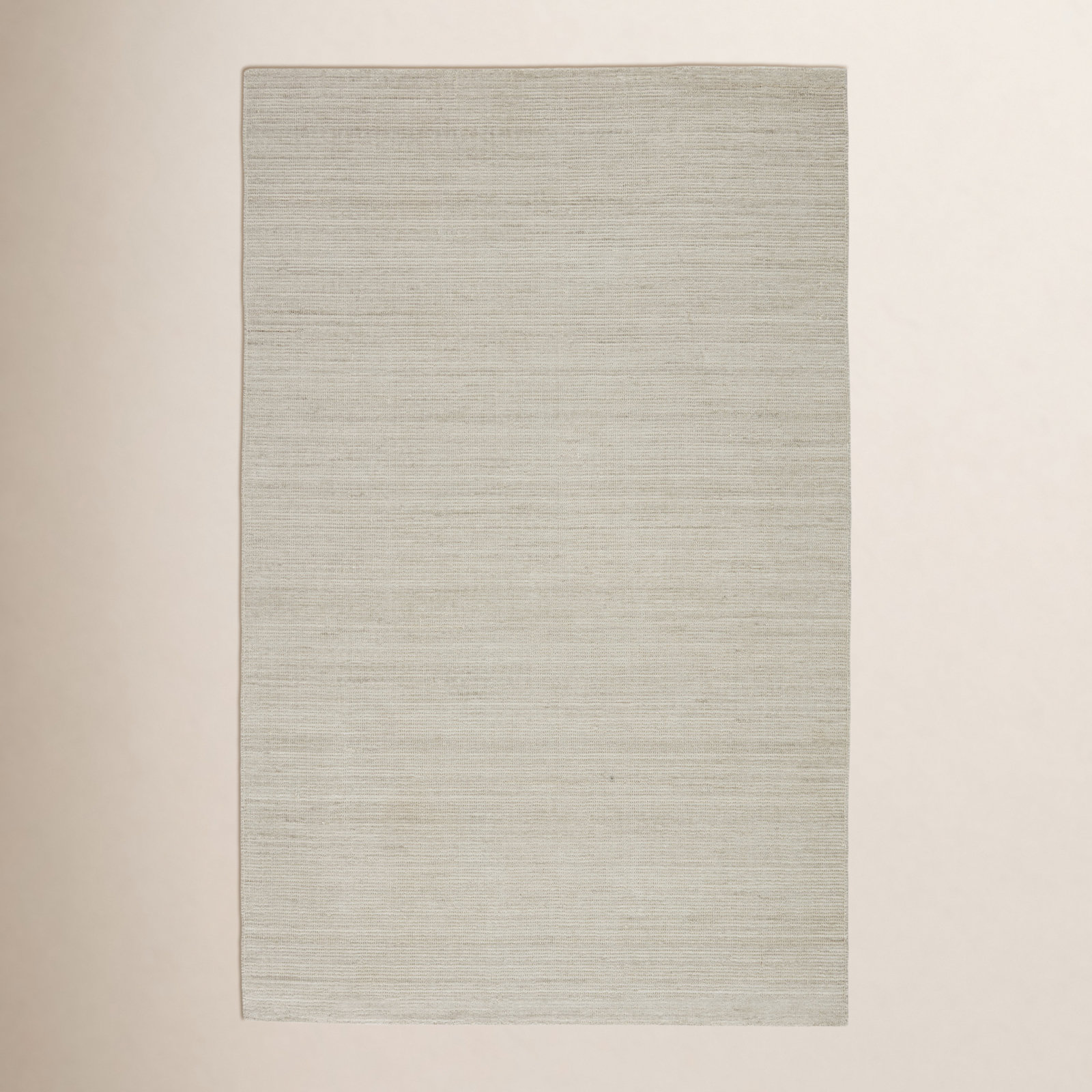 Hamburg Light Gray Hand-Loomed Rug, Rectangle 4' x 6'