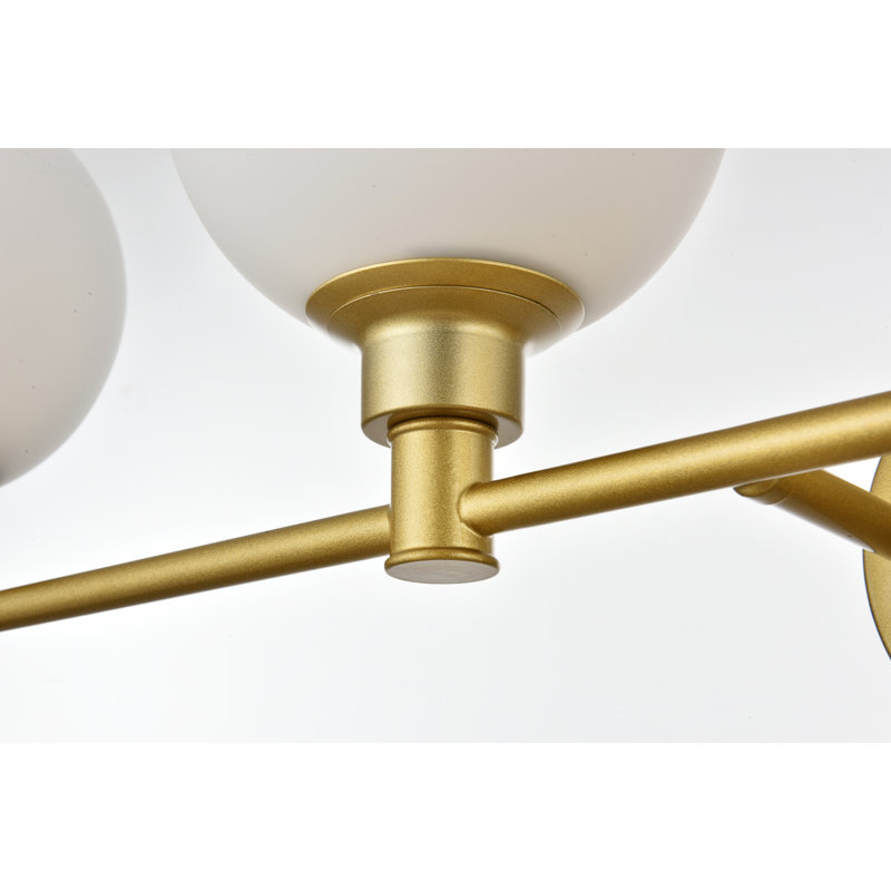 Carmie Dimmable Vanity Light, Brass, 4 Lights