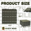 31cm L x 31cm W Solid Wood Interlocking Deck Deck Tile Kit-1636914629
