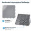 Flooringinc Diamond Nitro Garage Flooring Tiles 12In X 12In X 3/8In Interlocking Modular Floor-113387435