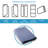Kristofer Contemporary Solid Navy Polypropylene Rectangle Area Rug-781429992