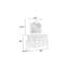 Commode 9 tiroirs de style moderne en bois