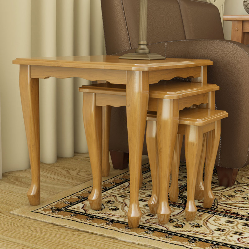 Ackerman Nesting Tables, Golden Oak