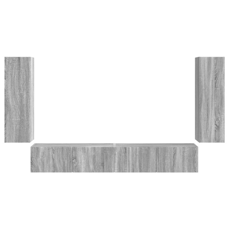 Unfinished Entertainment Centre for TVs up to 77", Grey Sonoma