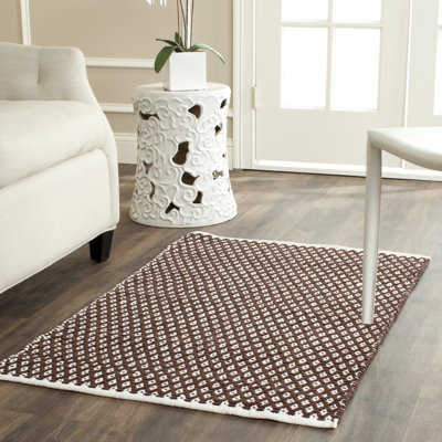 Mckenna Geometric Cotton Hand Woven Area Rug