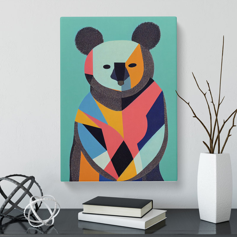 Graford Koala Bear Abstract - Wrapped Canvas, 50cm H x 35cm W x 3cm D