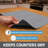 XL Dish Drying Mat, Kitchen Counter Drip Pad - Absorbent, Waterproof, Slip-Resistant, Machine Washable (19" x 24") (Light Grey) (USA Made)-1801796330