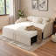 Lit de jour rembourré avec couchette escamotable et ports de chargement USB-1082484957